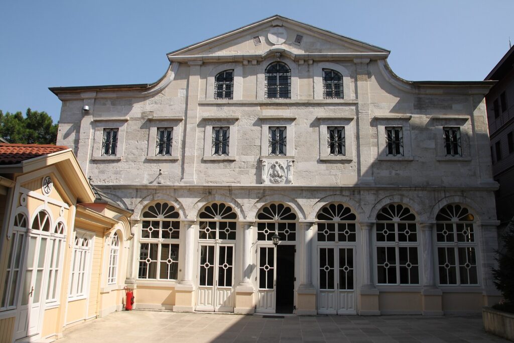 Front exterior of the Church of St. George at the Patriarchate in Istanbul